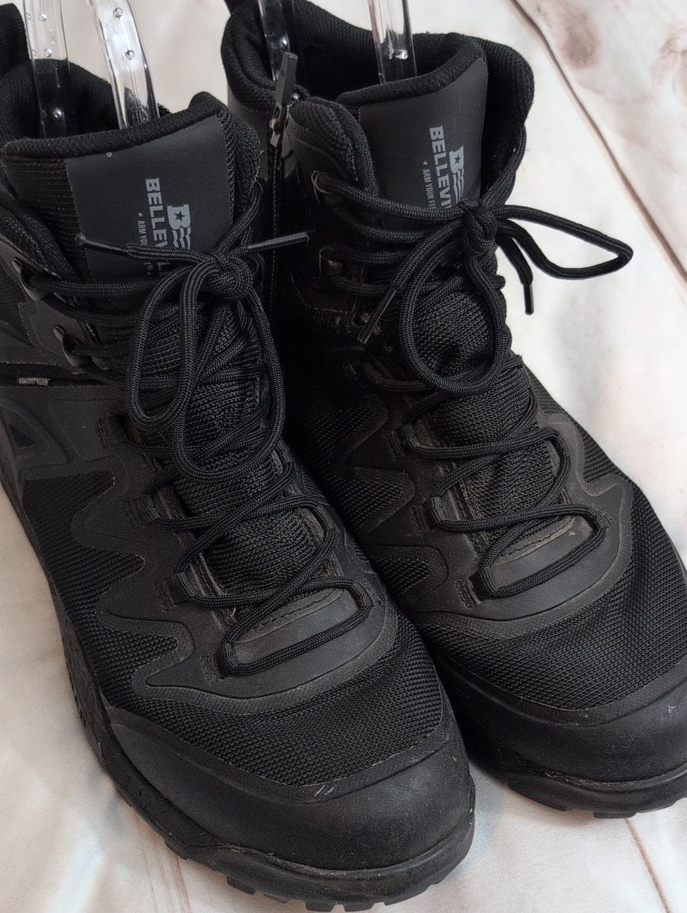 Belleville AMRAP Vapor BV970Z WP Tactical Boots Men’s 12R Black Side Zip